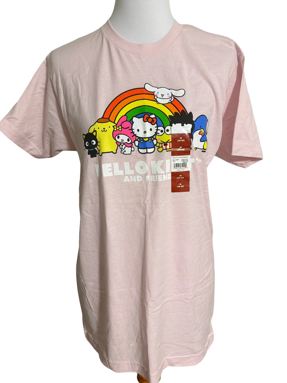Hello Kitty & Friends Pink Graphic Kids T-Shirt